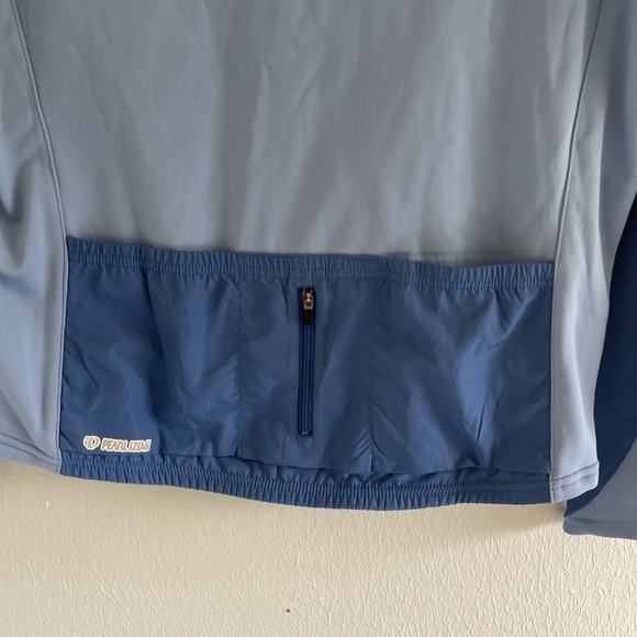 NWT Pearl Izumi Barrier Jacket Blue Women's Large Cold Thermal Full Zip Cycling‎ - Picture 7 of 7